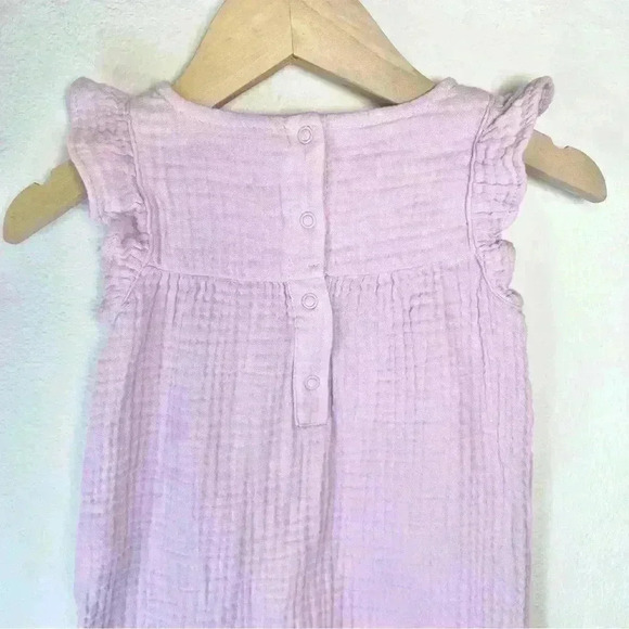 Cat & Jack Baby Gauze Bunny Romper Size 3-6 Months - Picture 6 of 10